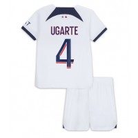 Camisa de time de futebol Paris Saint-Germain Manuel Ugarte #4 Replicas 2º Equipamento Infantil 2023-24 Manga Curta (+ Calças curtas)